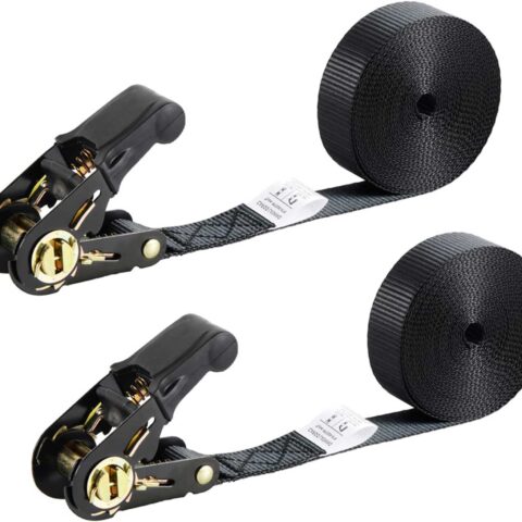 Caiman Ratchet Tie Down Straps Heavy Duty Nylon Without Hooks