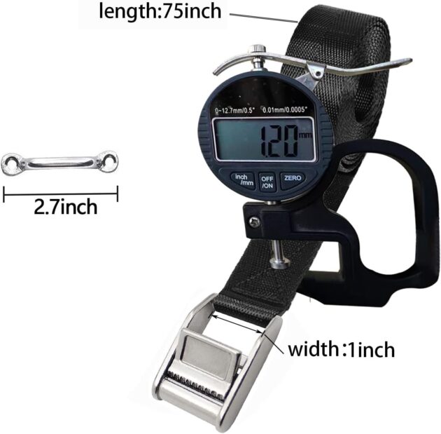 Caiman Heavy Duty Stainless Steel Marine Cam Buckle Straps 70“ - Image 2